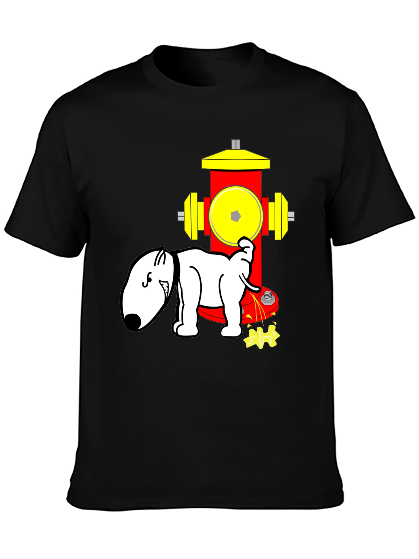 Dog Hydrant T-Shirt Funny Cartoon Design