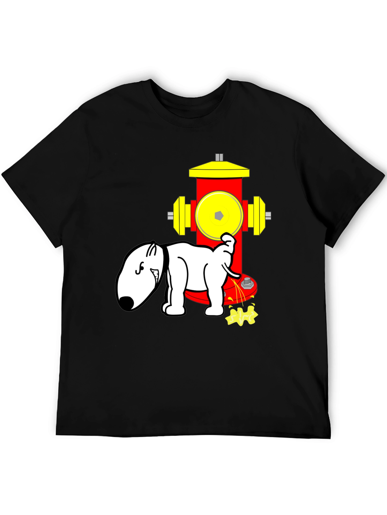 Dog Hydrant T-Shirt Funny Cartoon Design