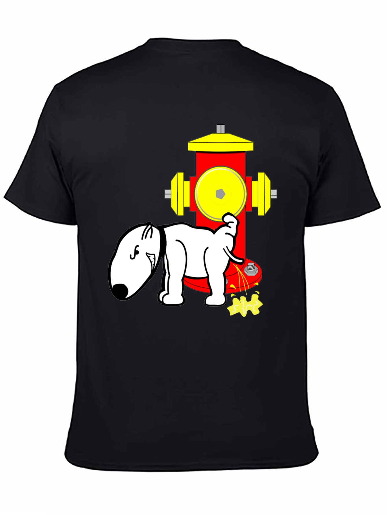 Dog Hydrant T-Shirt Funny Cartoon Design
