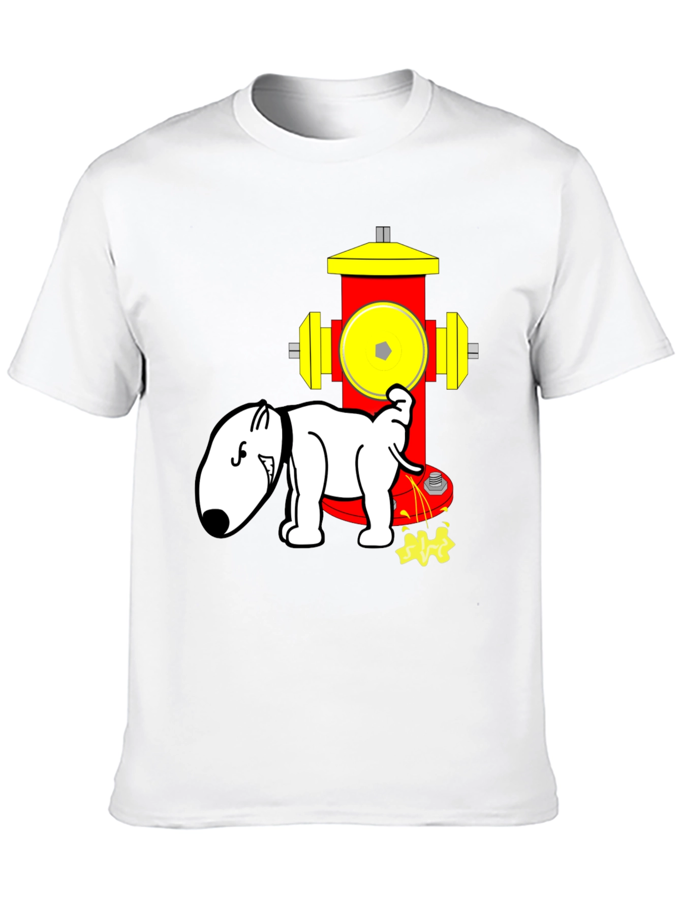 Dog Hydrant T-Shirt Funny Cartoon Design