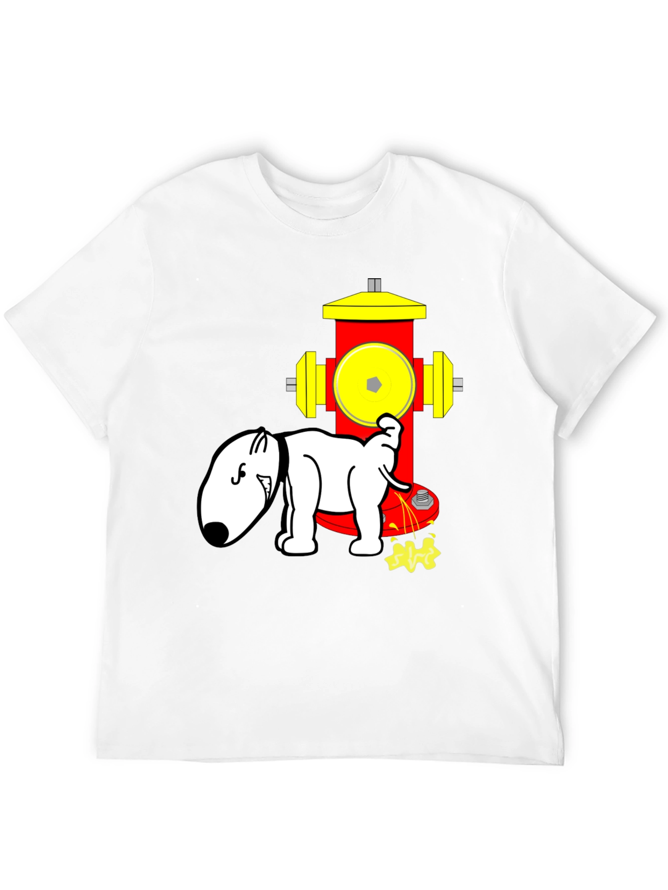 Dog Hydrant T-Shirt Funny Cartoon Design