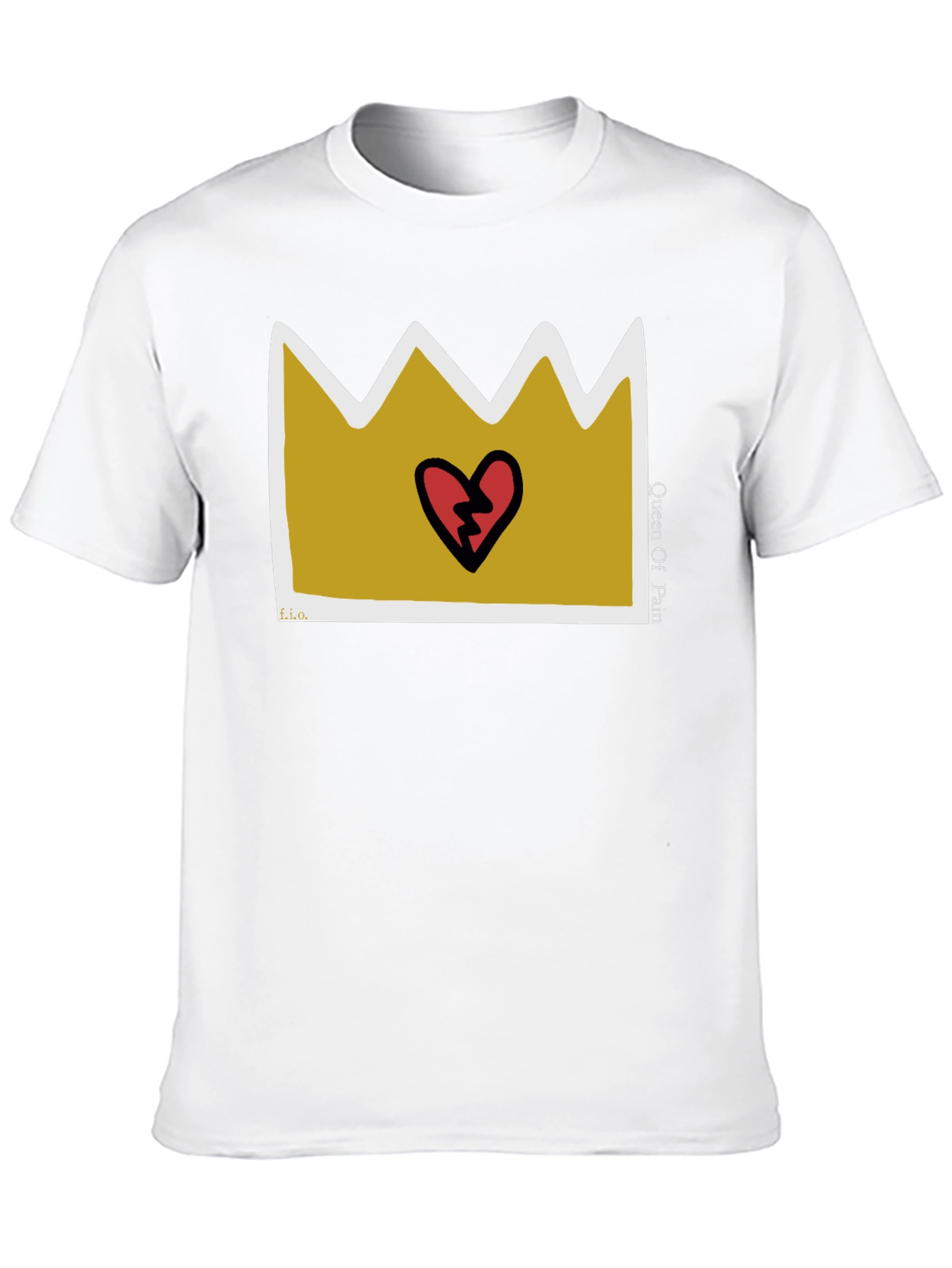 Queen Of Pain Graphic Tee - Black Casual T-Shirt