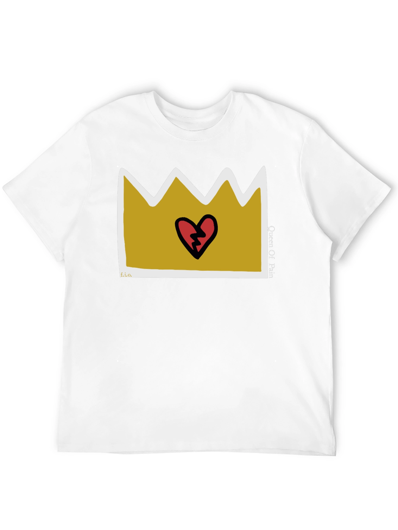 Queen Of Pain Graphic Tee - Black Casual T-Shirt