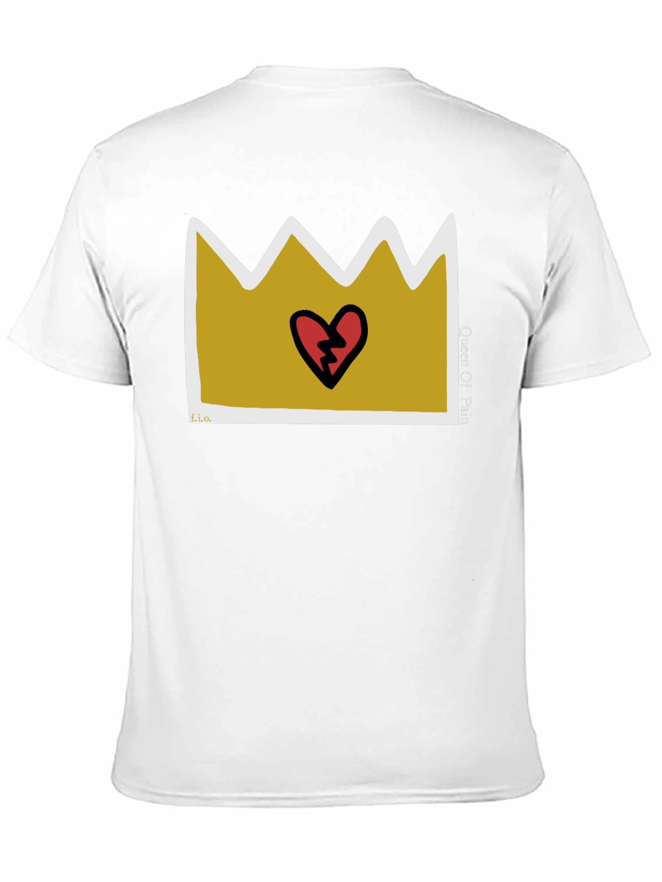 Queen Of Pain Graphic Tee - Black Casual T-Shirt