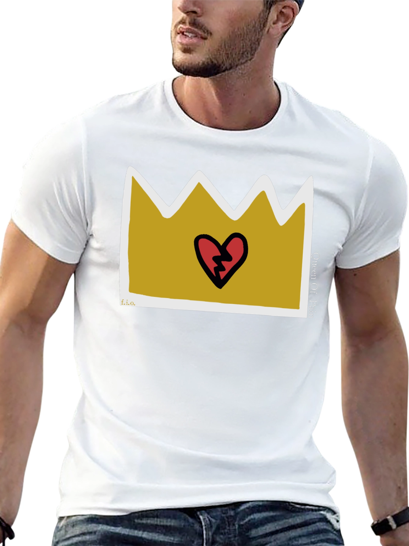 Queen Of Pain Graphic Tee - Black Casual T-Shirt