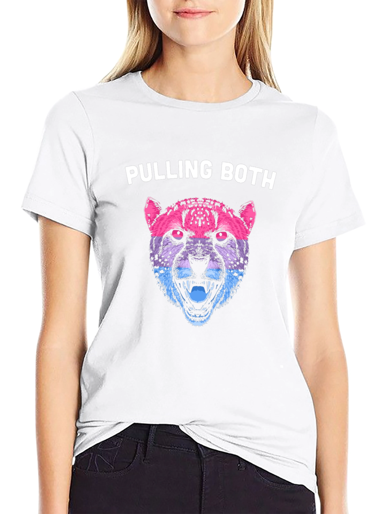 Pulling Both Cheetah Graphic Tee