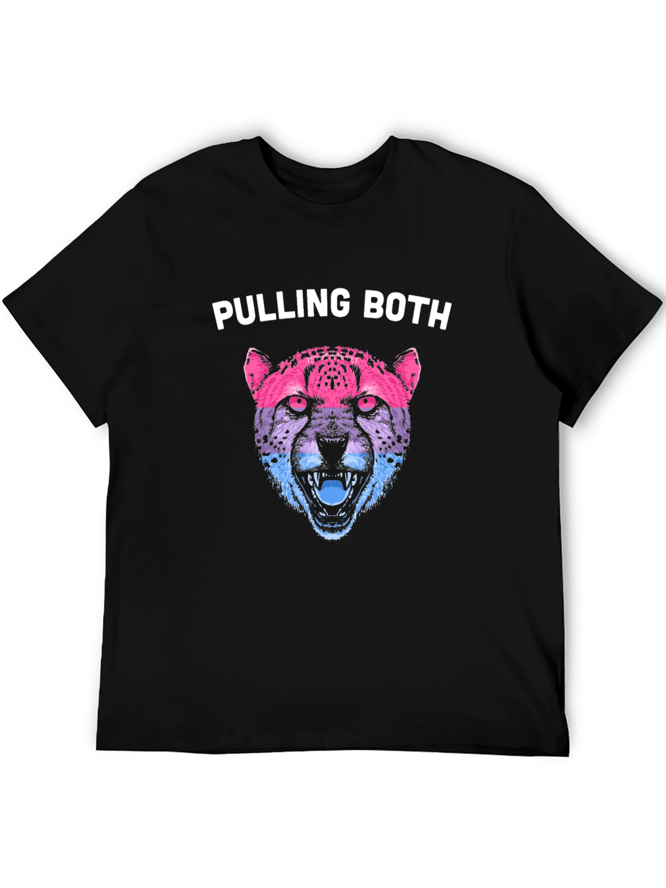 Pulling Both Cheetah Graphic Tee