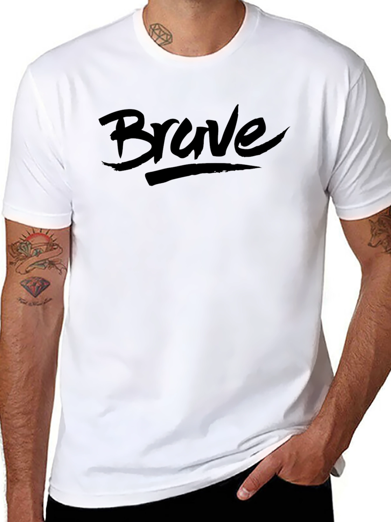 Brave Graphic Tee - Mens Black T-Shirt