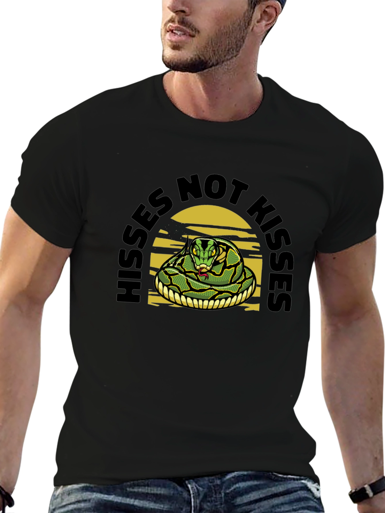 Hisses Not Kisses Snake Tee