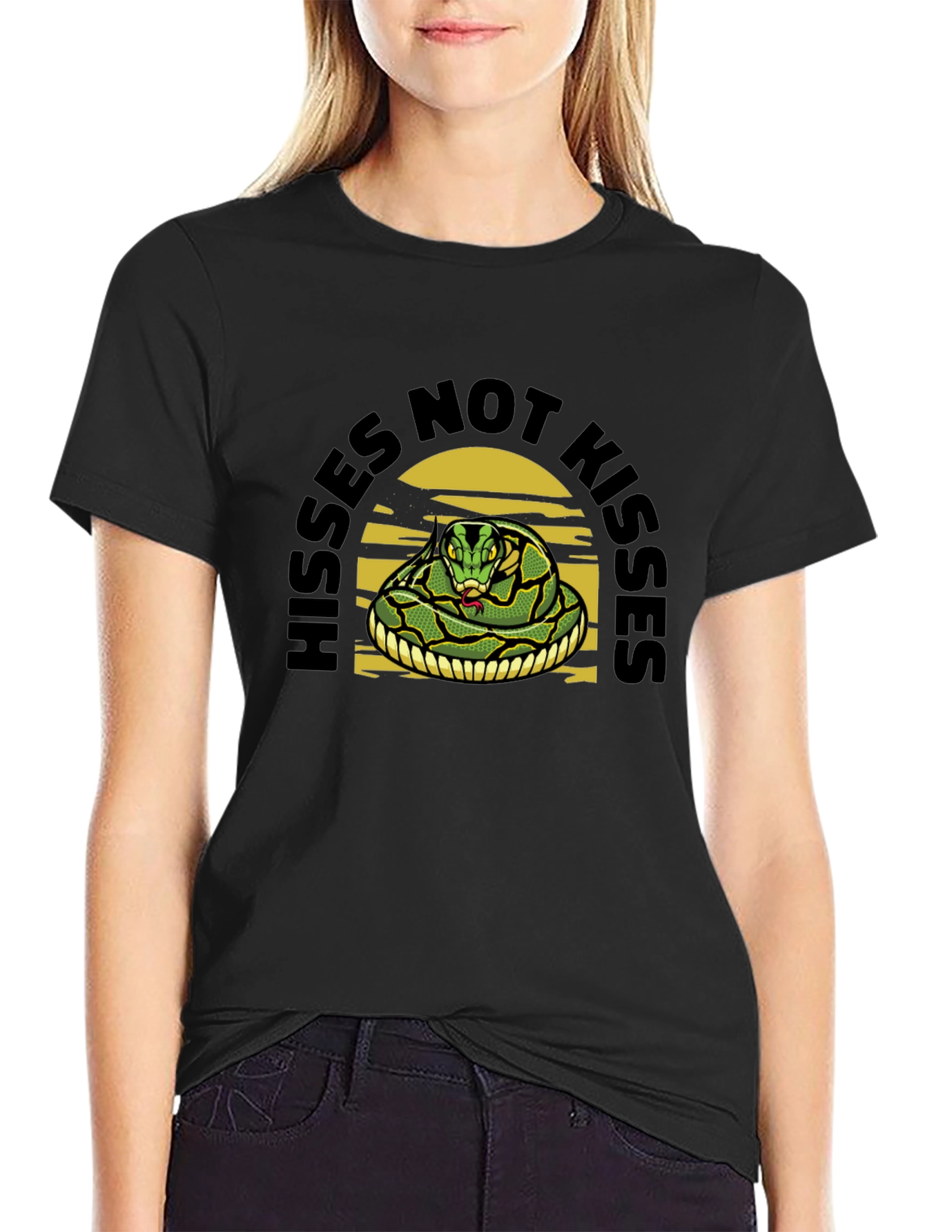 Hisses Not Kisses Snake Tee
