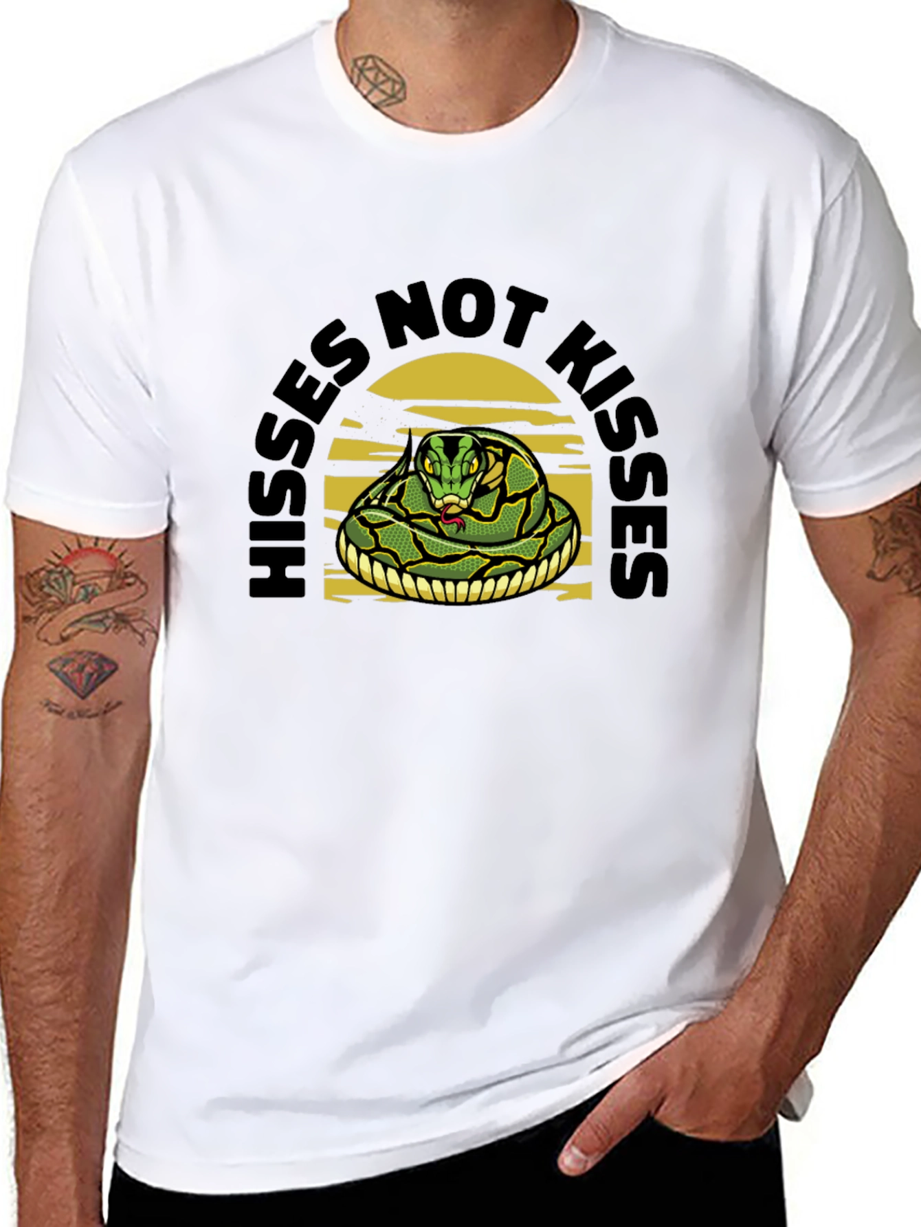 Hisses Not Kisses Snake Tee