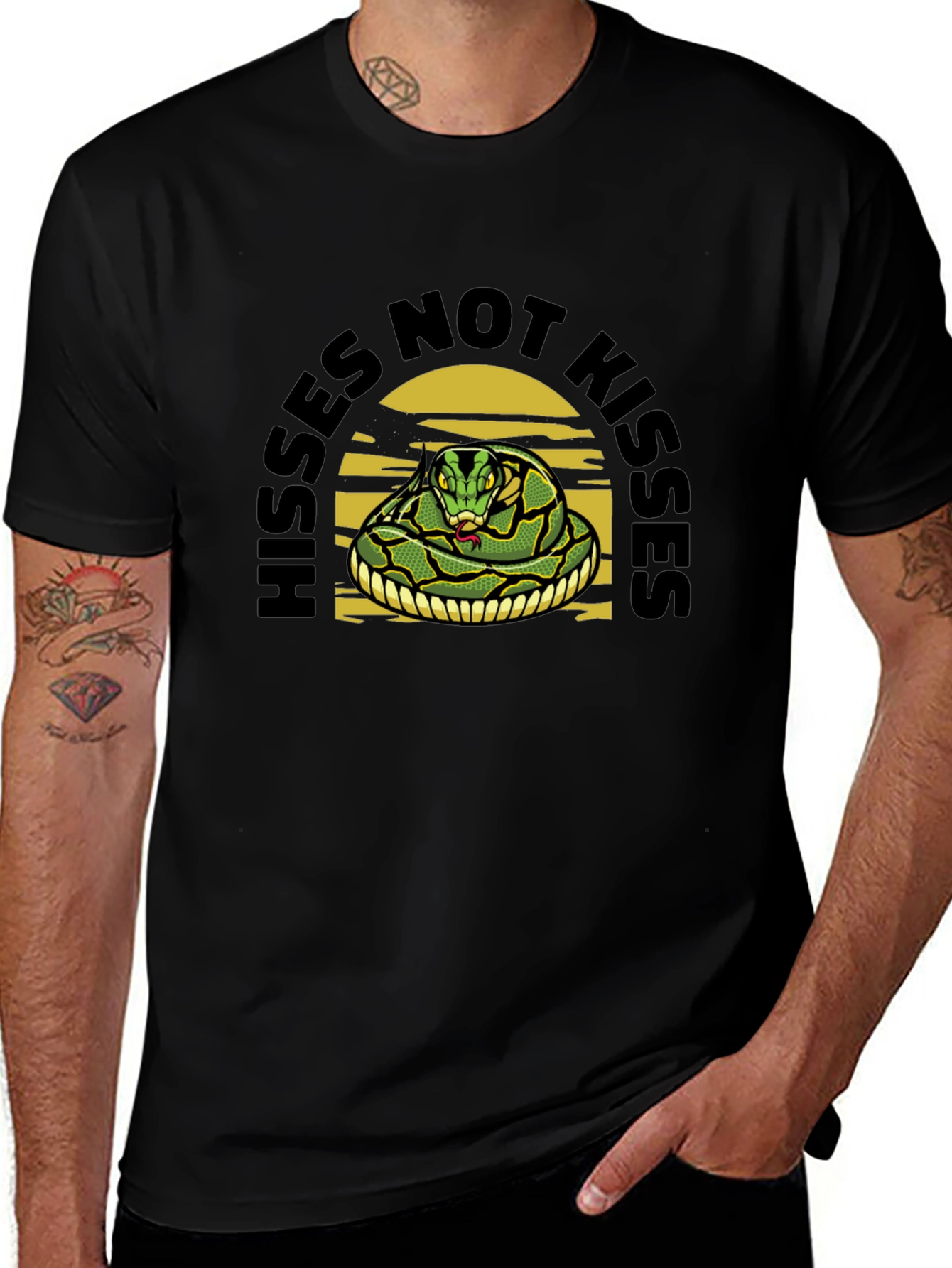 Hisses Not Kisses Snake Tee
