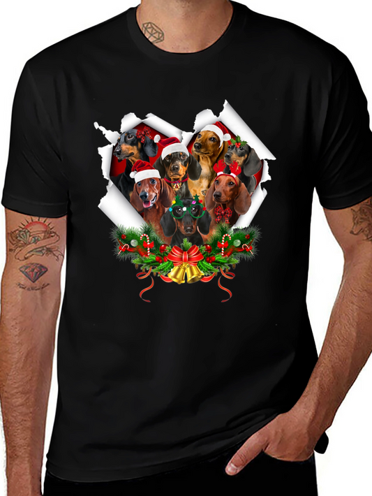 Festive Dachshund Christmas T-Shirt