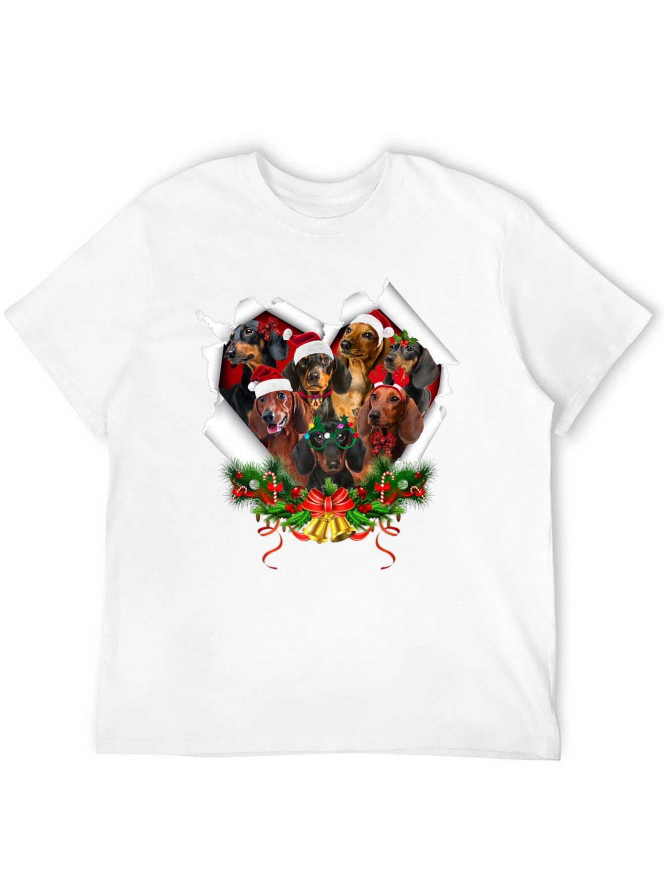 Festive Dachshund Christmas T-Shirt