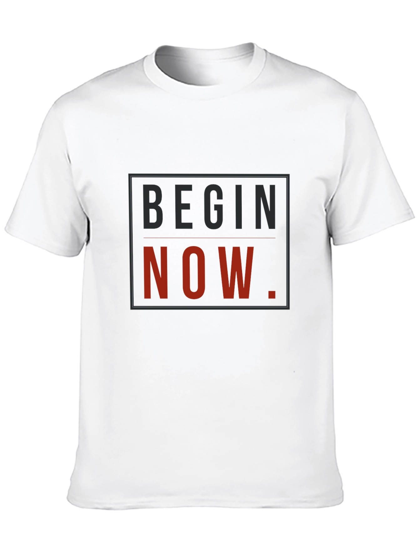 Begin Now Graphic Tee - Black Unisex T-Shirt