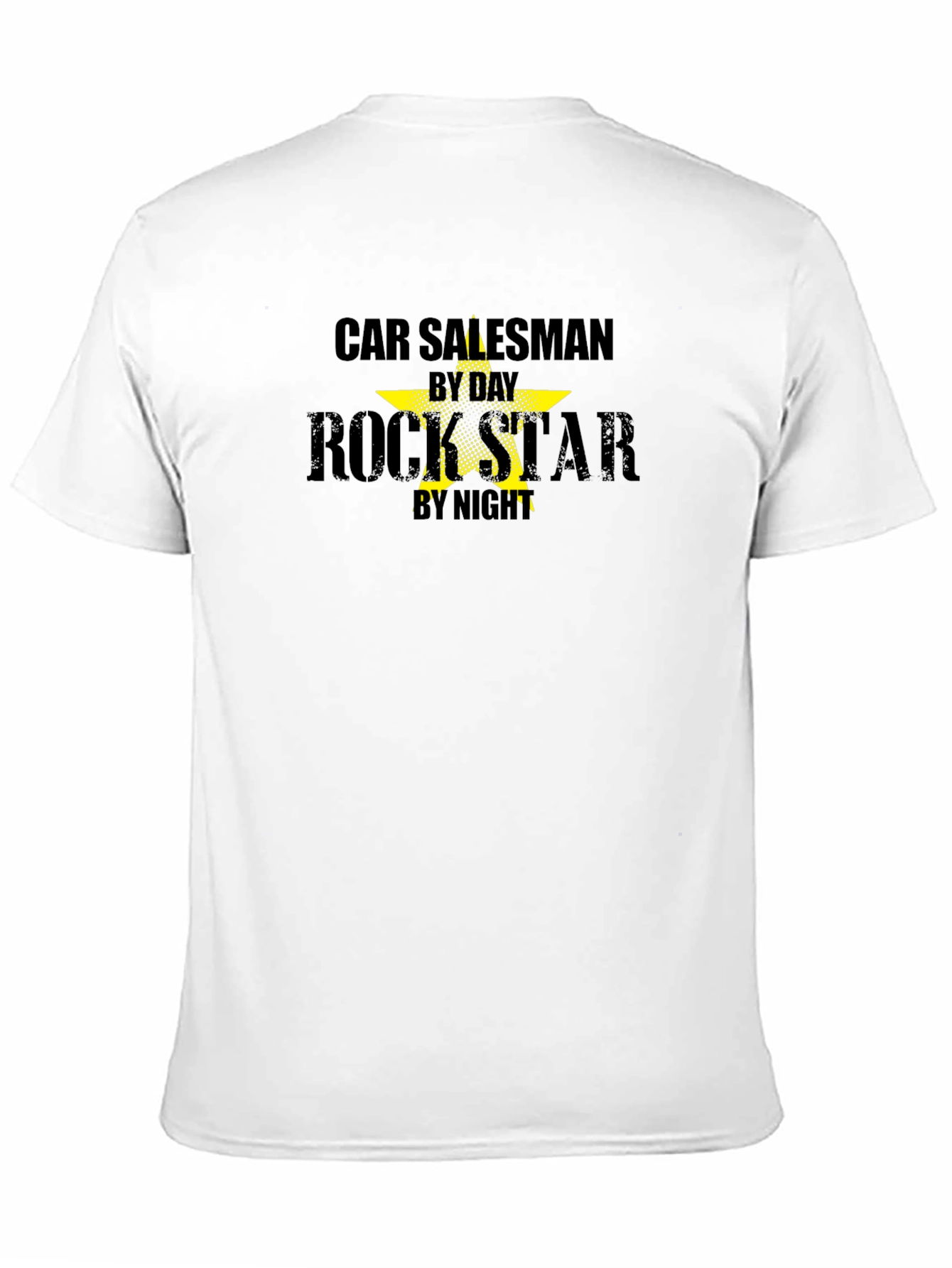 Car Salesman by Day Rockstar by Night Black T-Shirt
