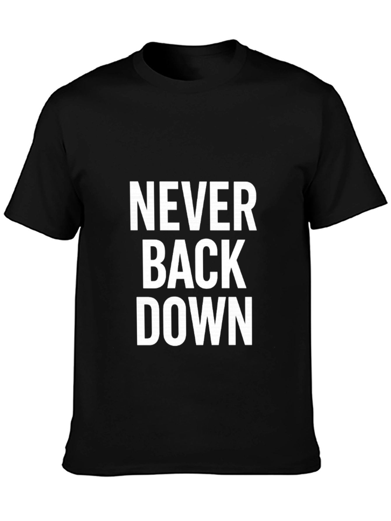 Never Back Down Graphic Tee - Bold Statement T-Shirt