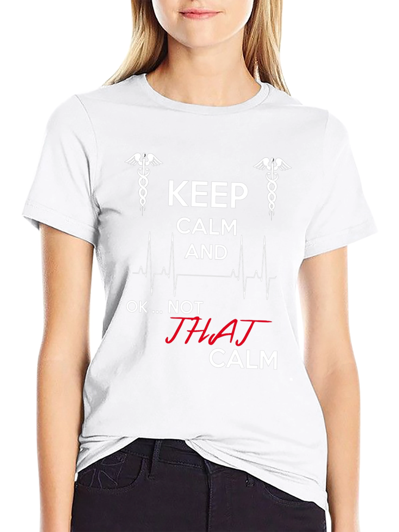 Keep Calm - Not THAJ Calm - Black T-Shirt
