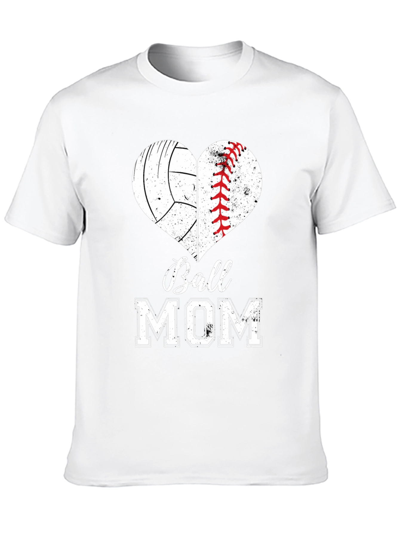 Ball Mom Heart Graphic Tee