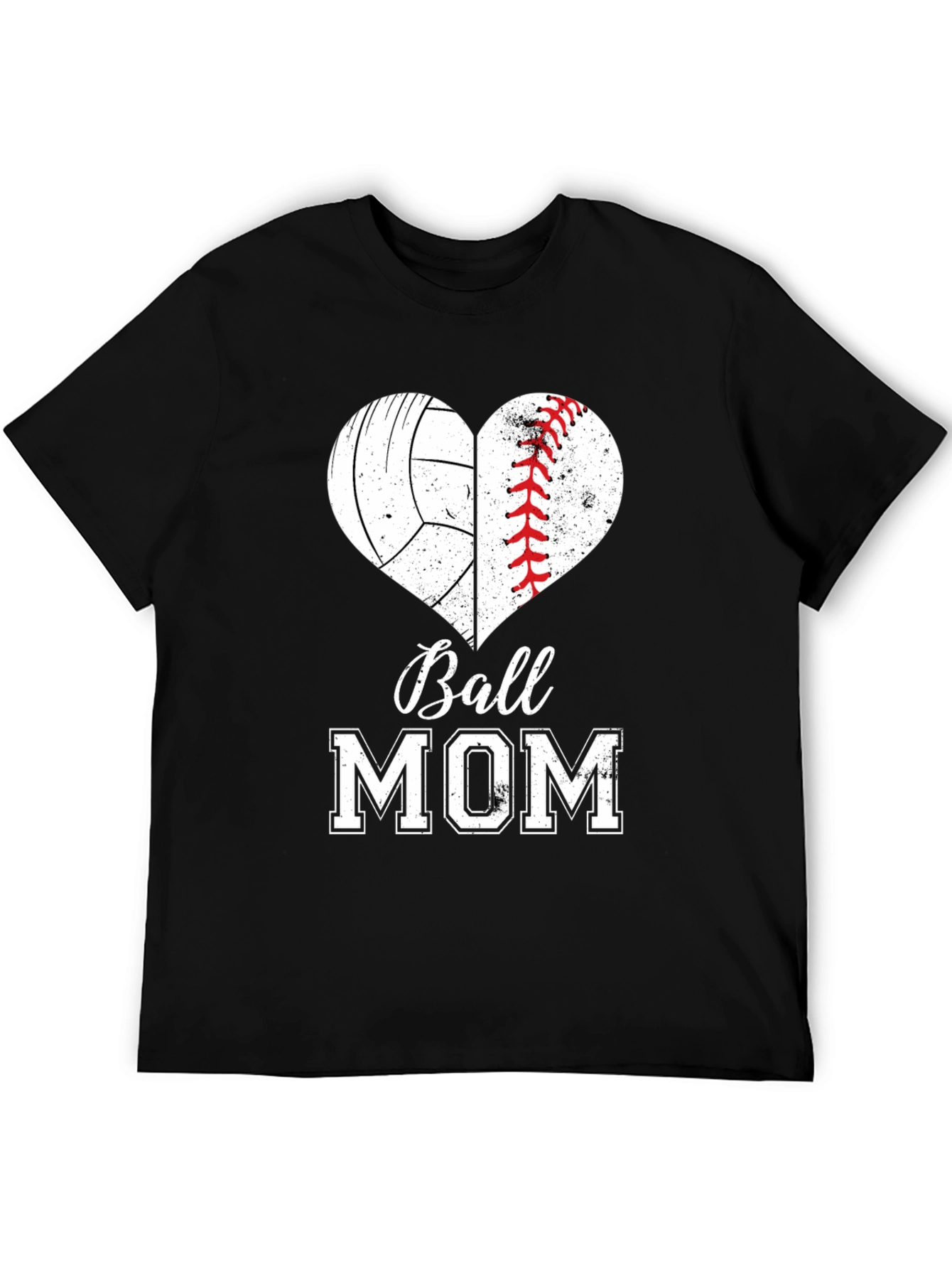 Ball Mom Heart Graphic Tee