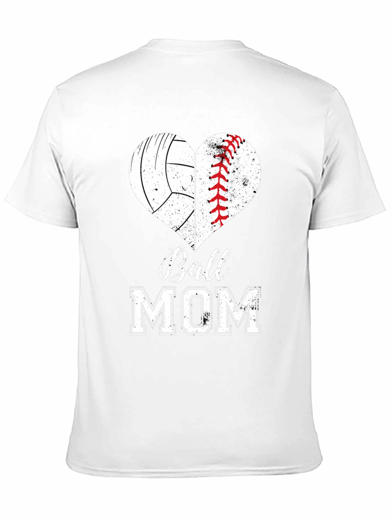 Ball Mom Heart Graphic Tee