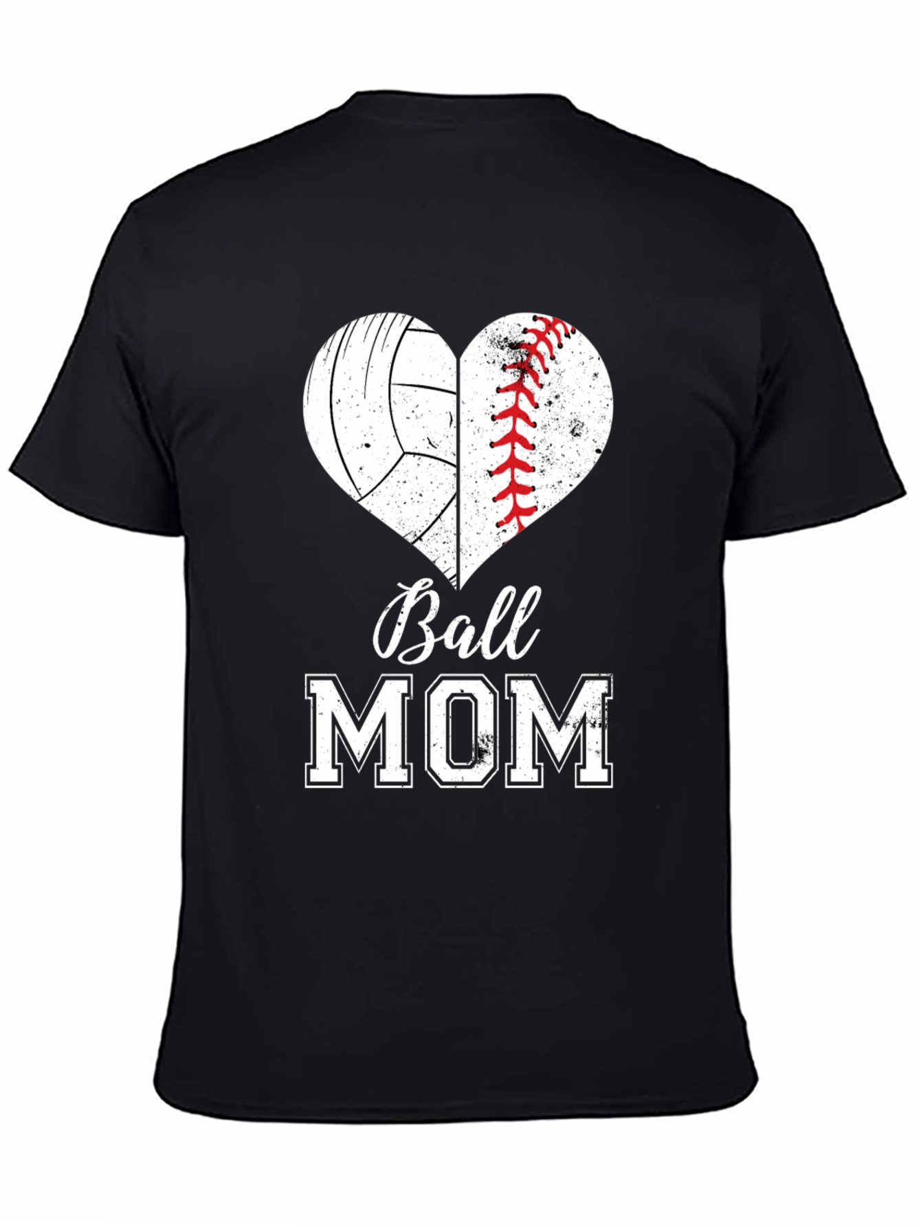 Ball Mom Heart Graphic Tee