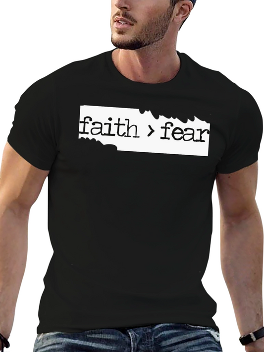 Faith Over Fear Graphic Tee - Black T-Shirt
