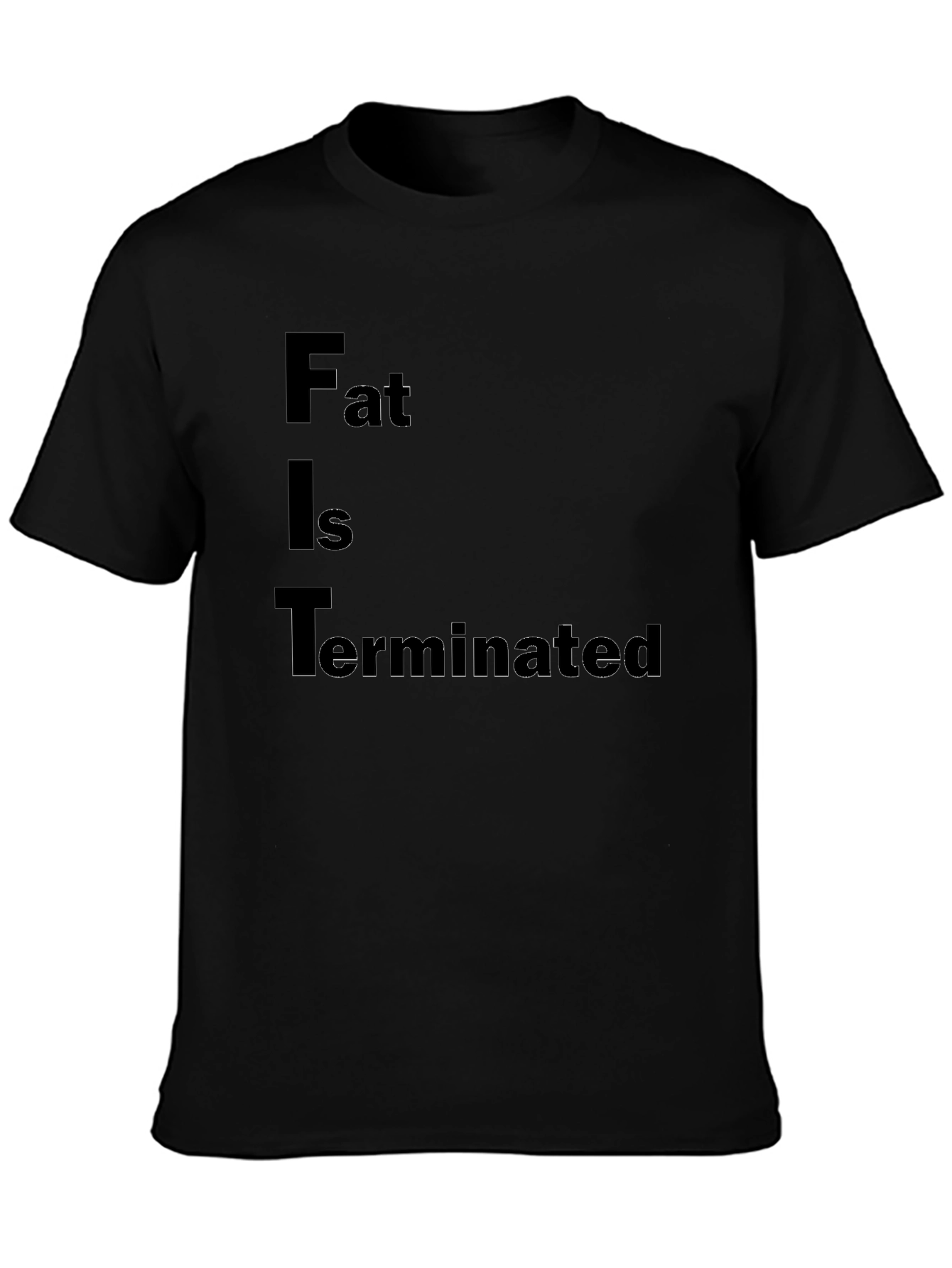 FIT Terminated Black T-Shirt