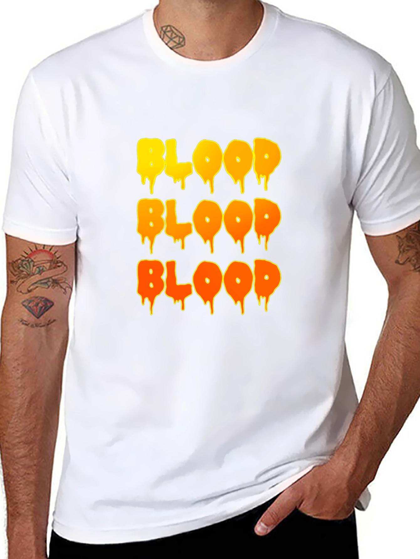 Dripping Blood T-Shirt - Halloween Horror Tee