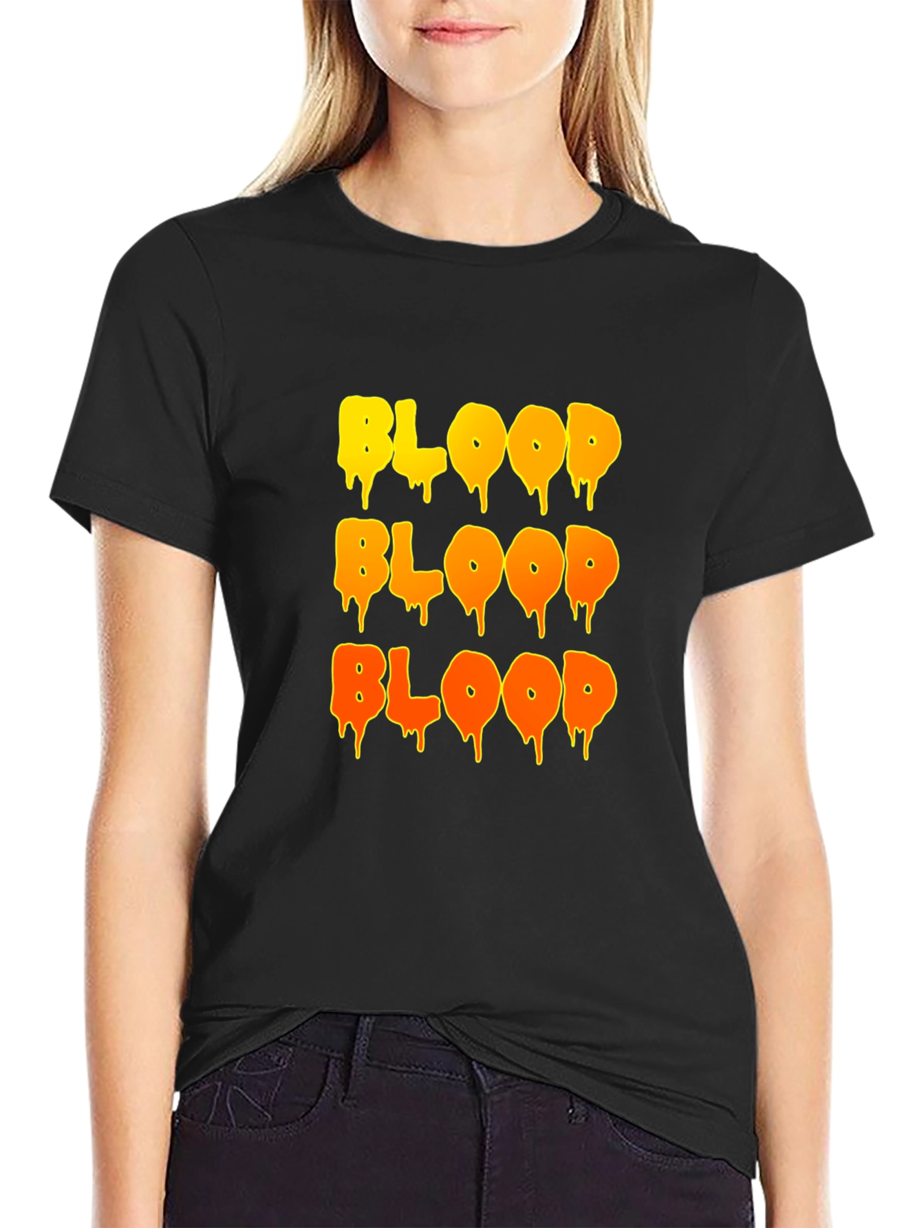Dripping Blood T-Shirt - Halloween Horror Tee