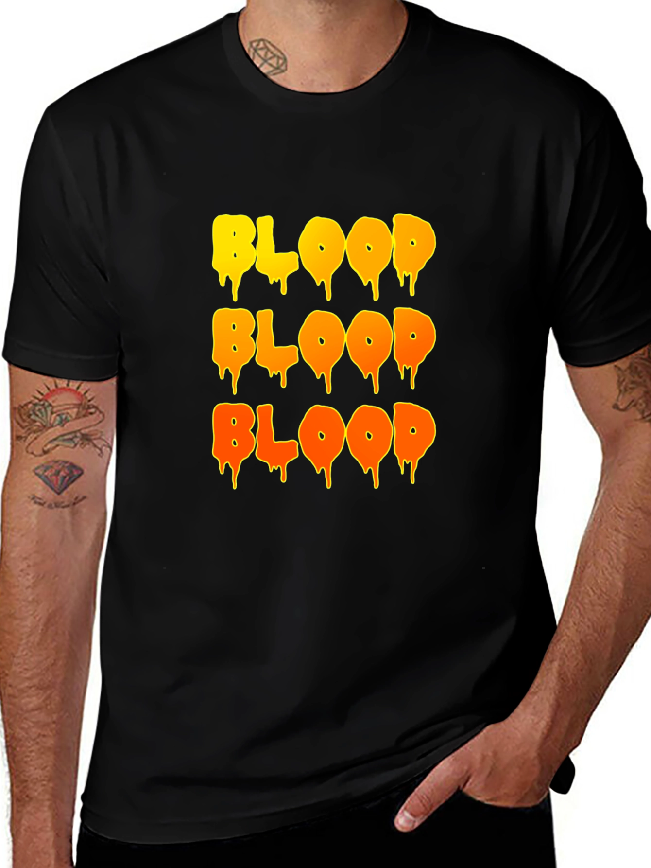 Dripping Blood T-Shirt - Halloween Horror Tee