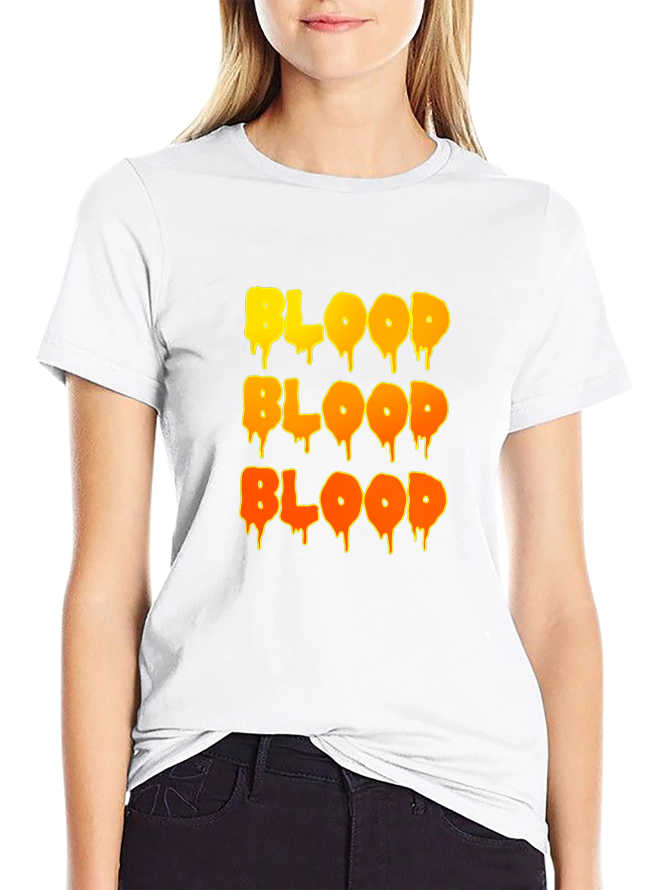 Dripping Blood T-Shirt - Halloween Horror Tee