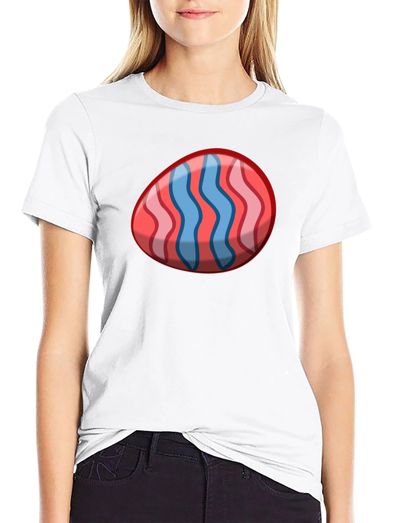 Easter Egg Graphic Tee - Novelty Holiday Shirt