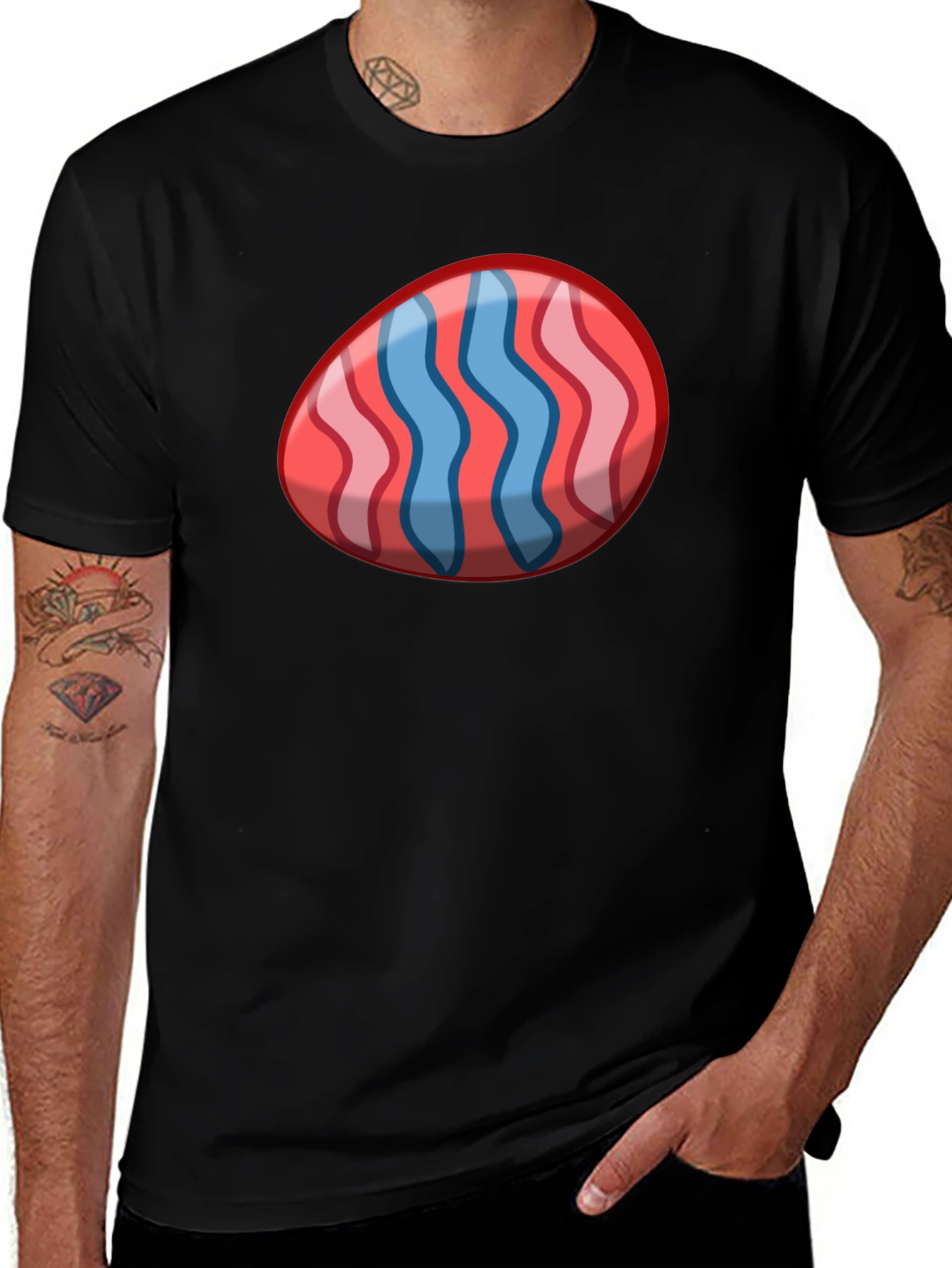 Easter Egg Graphic Tee - Novelty Holiday Shirt
