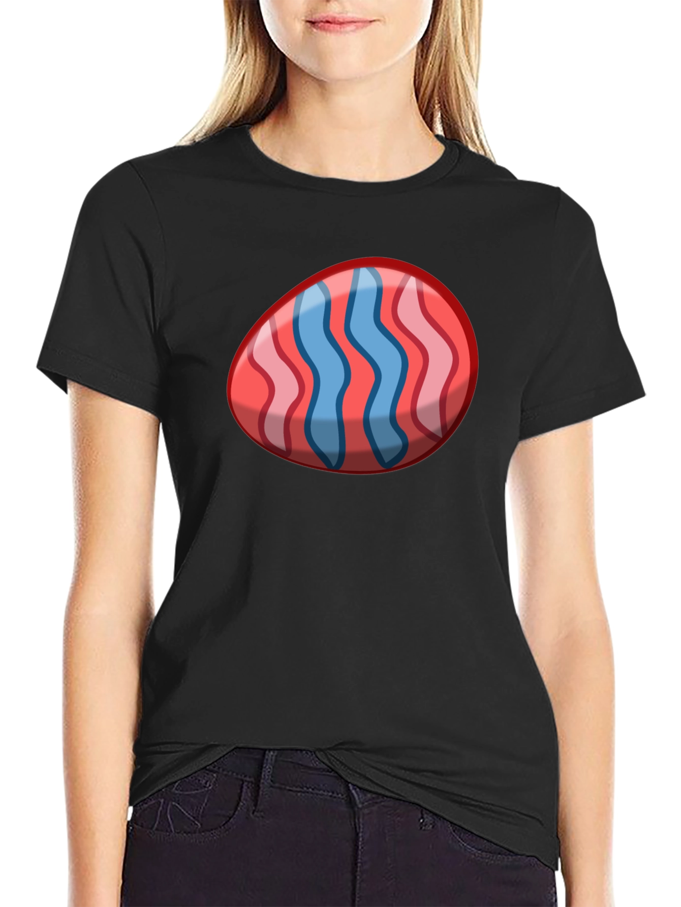 Easter Egg Graphic Tee - Novelty Holiday Shirt