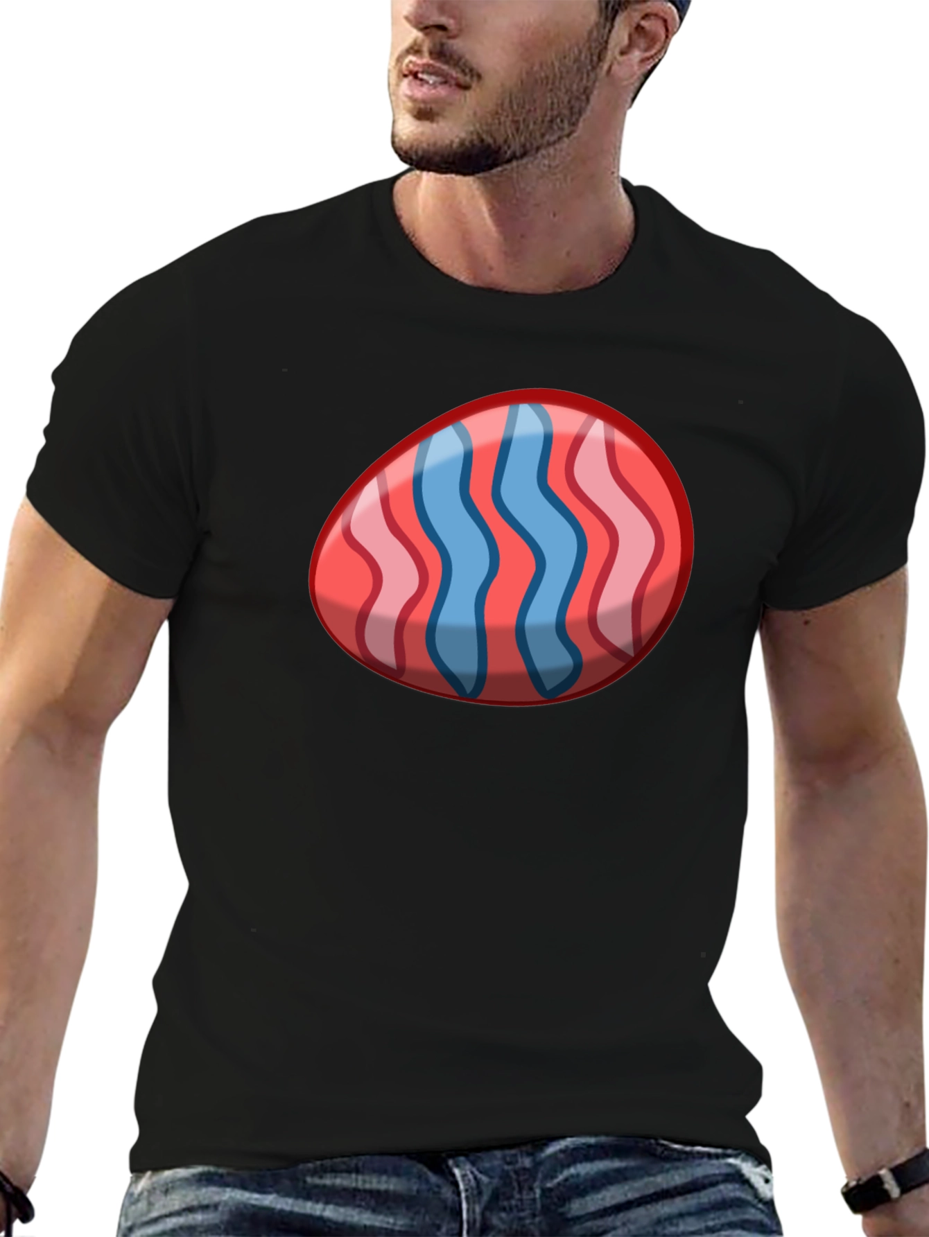 Easter Egg Graphic Tee - Novelty Holiday Shirt
