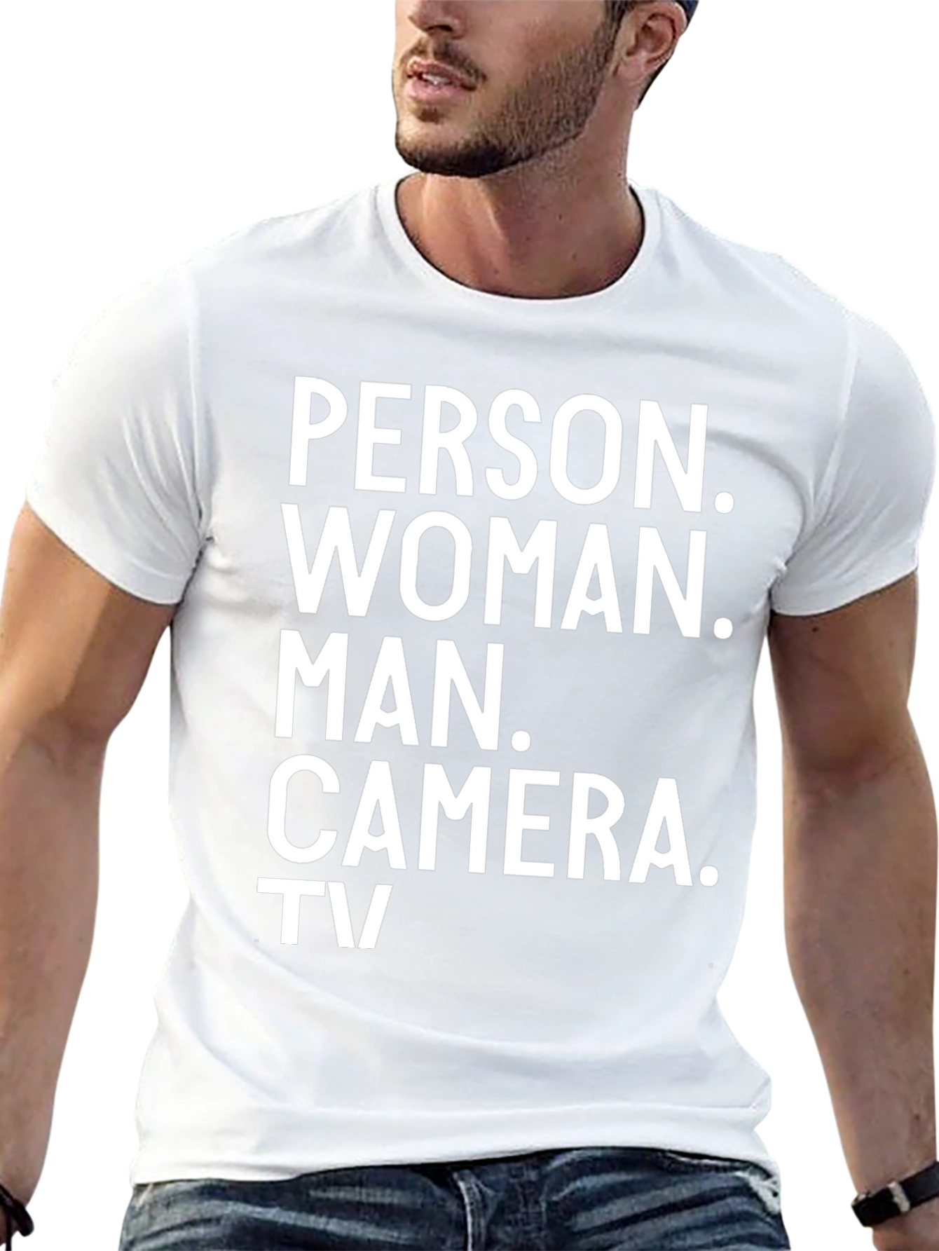 Person Woman Man Camera TV T-Shirt