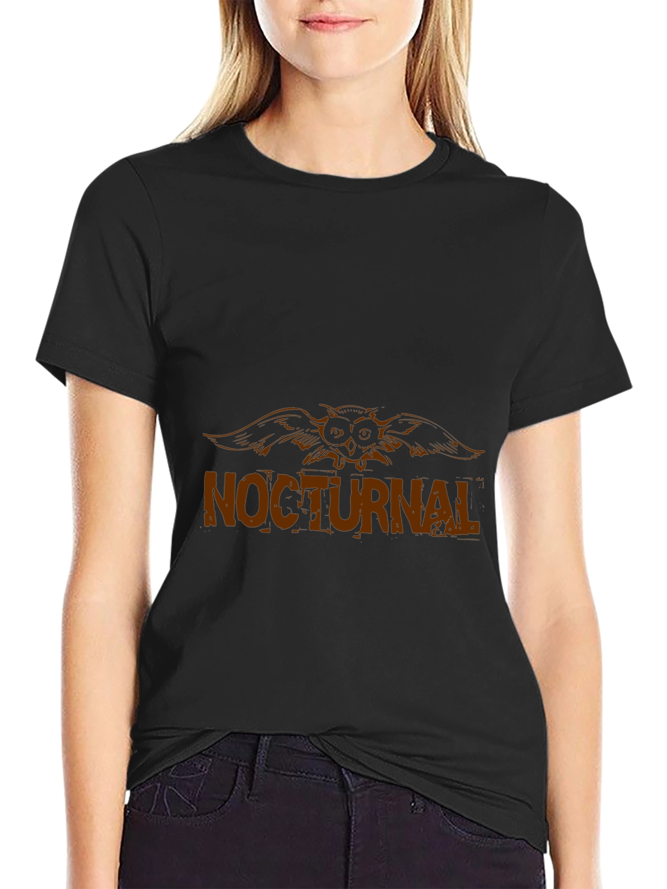 Nocturnal Owl Black T-Shirt