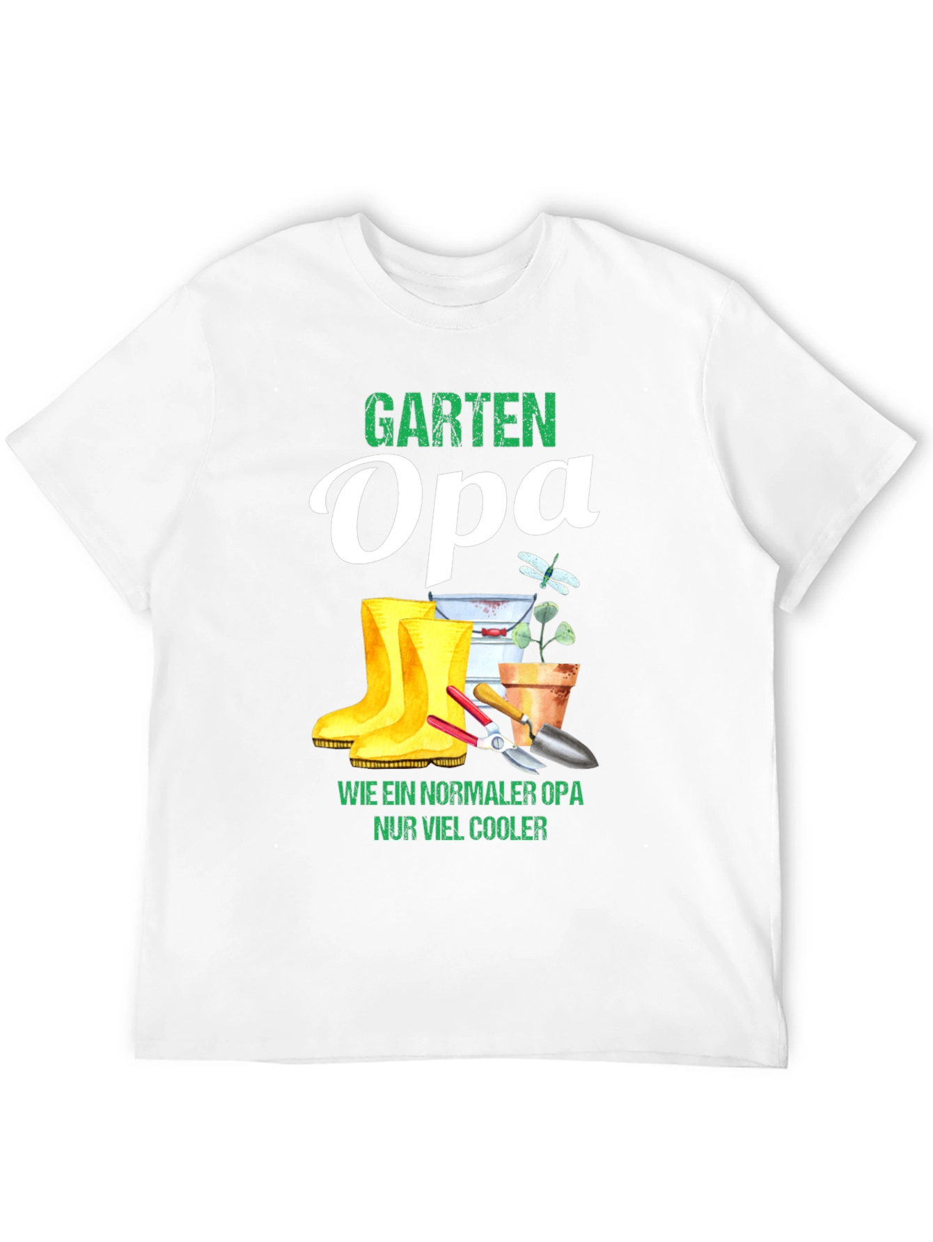 Garten Opa T-Shirt - Cool Gardener Grandpa Tee