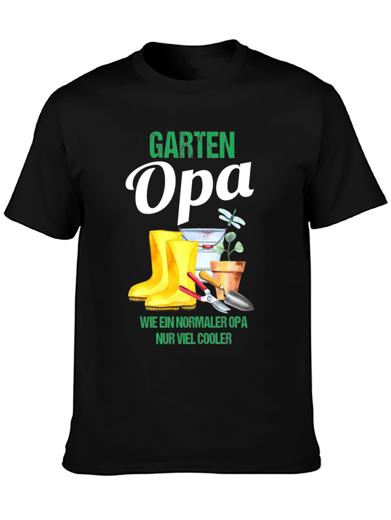 Garten Opa T-Shirt - Cool Gardener Grandpa Tee
