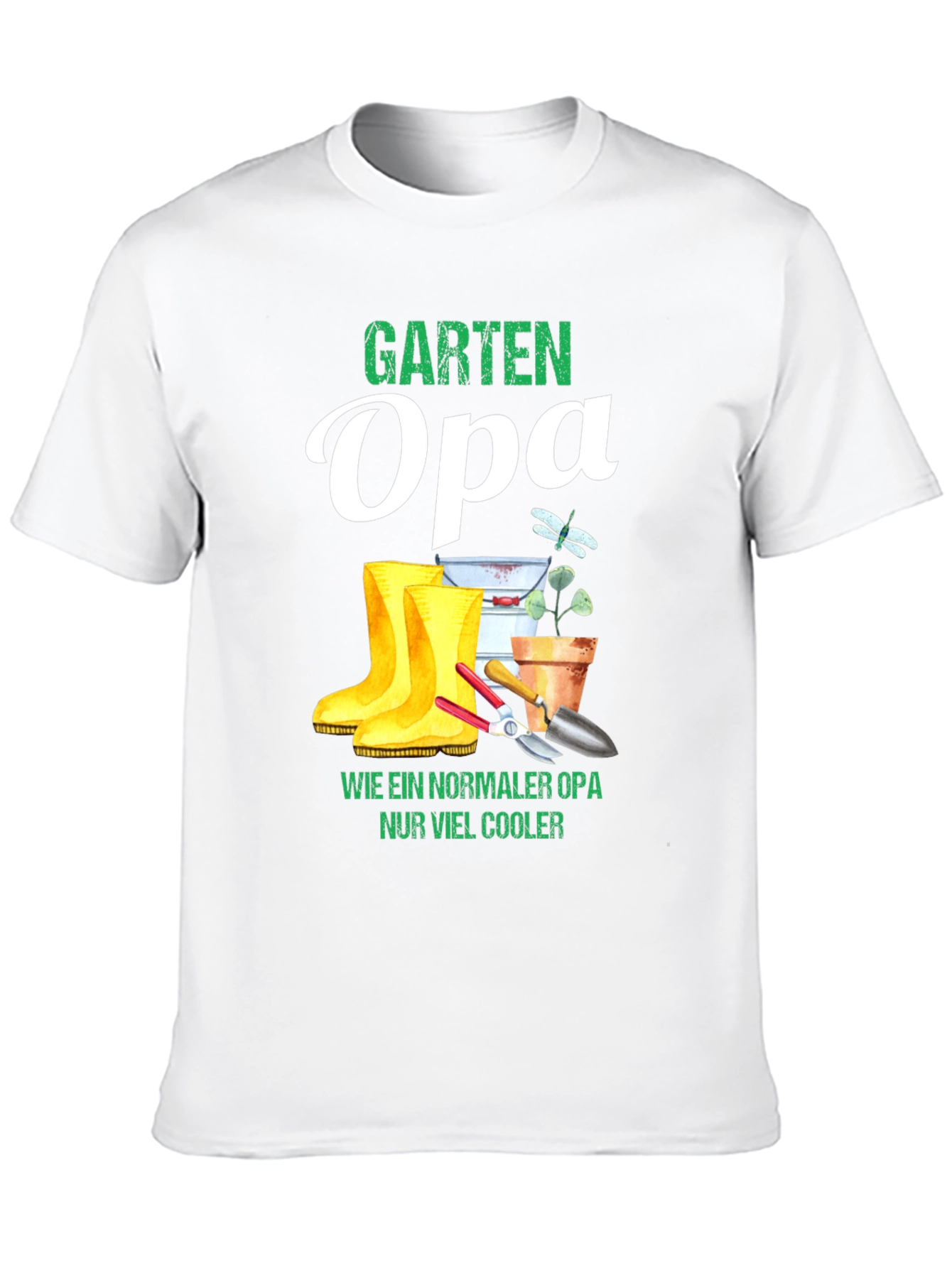 Garten Opa T-Shirt - Cool Gardener Grandpa Tee
