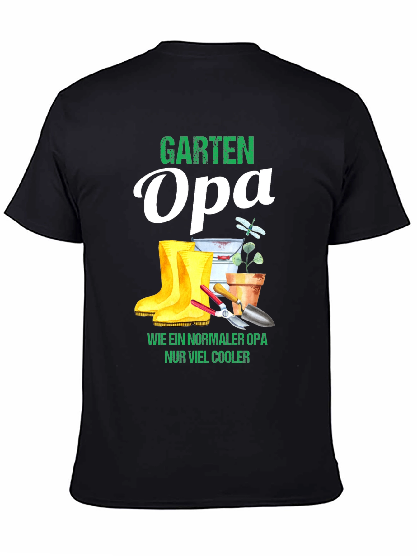 Garten Opa T-Shirt - Cool Gardener Grandpa Tee
