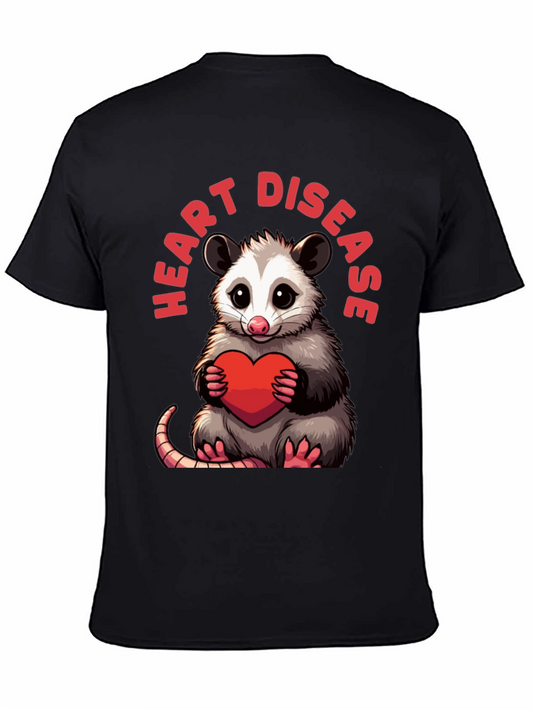 Cute Opossum Heart Disease T-Shirt