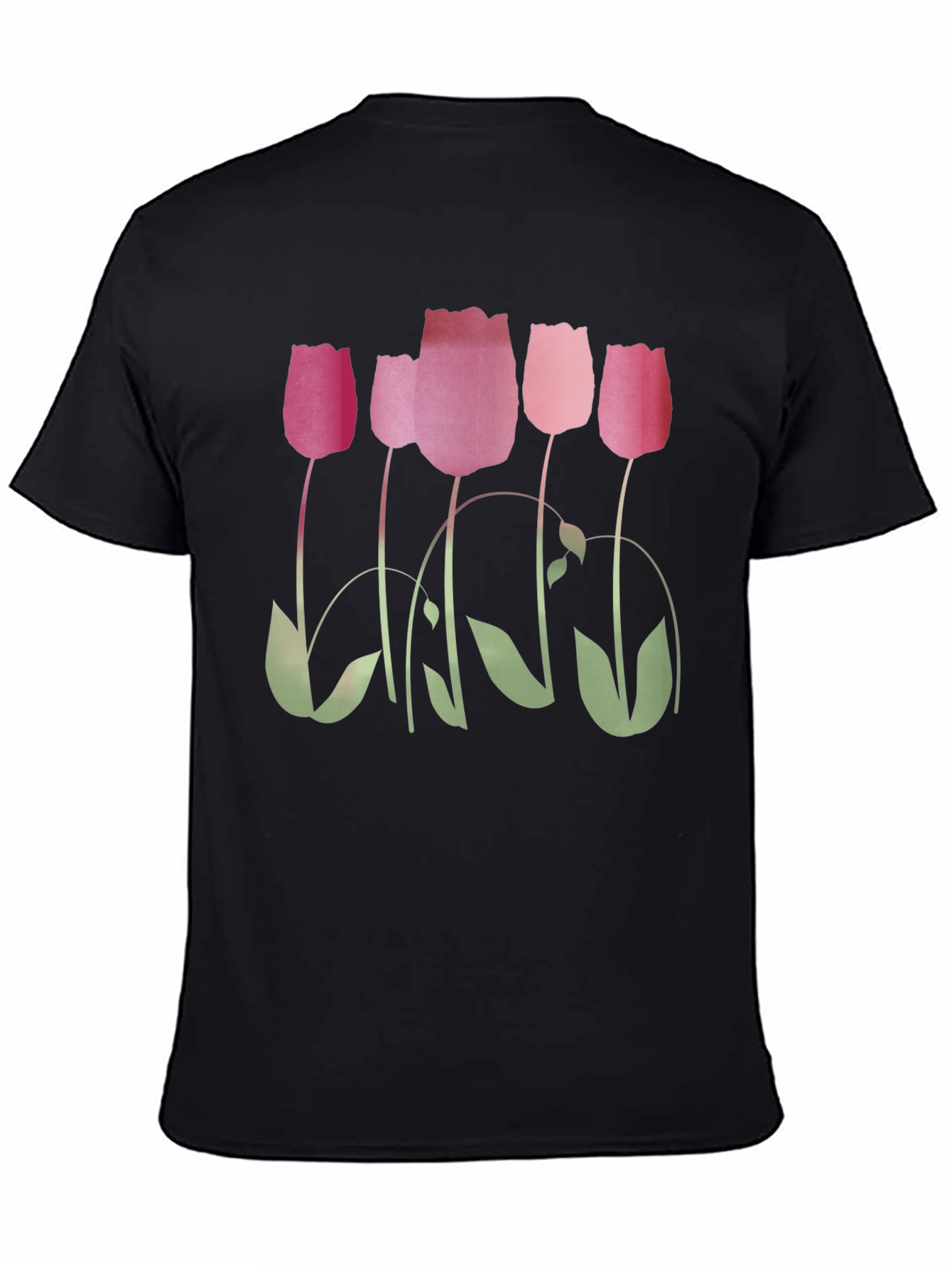 Floral Tulips Print T-Shirt