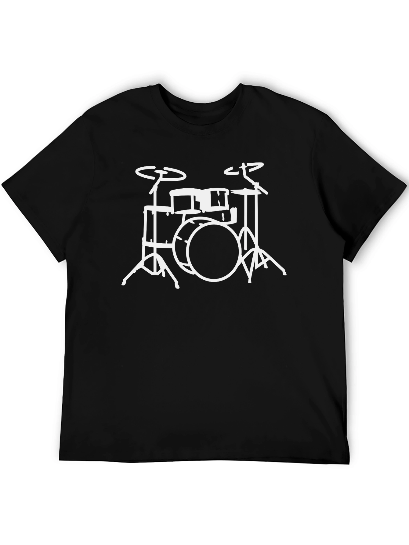 Drum Set Graphic T-Shirt - Musician Tee