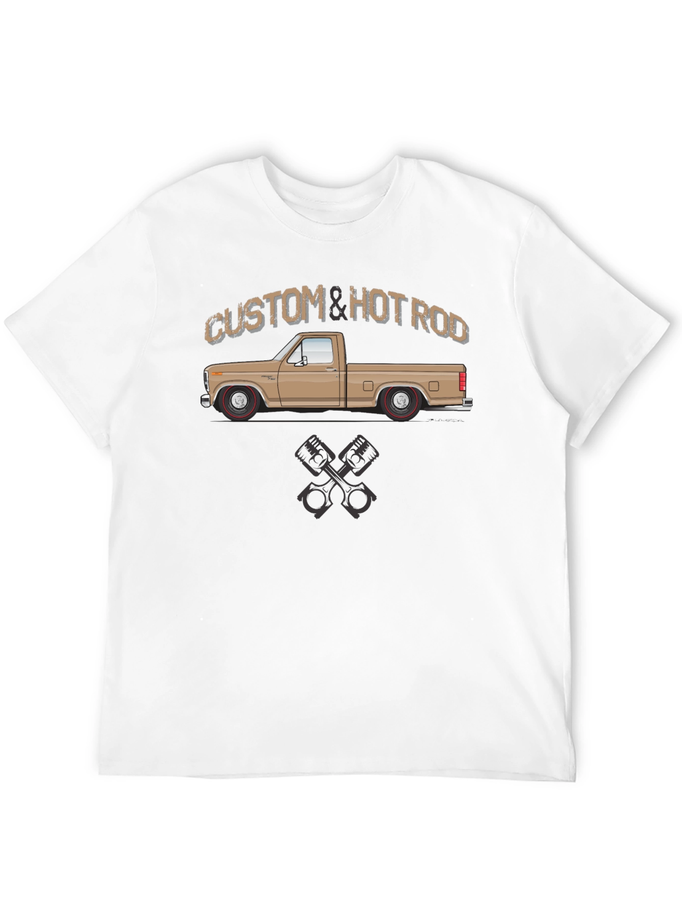 Custom & Hot Rod Truck Black T-Shirt