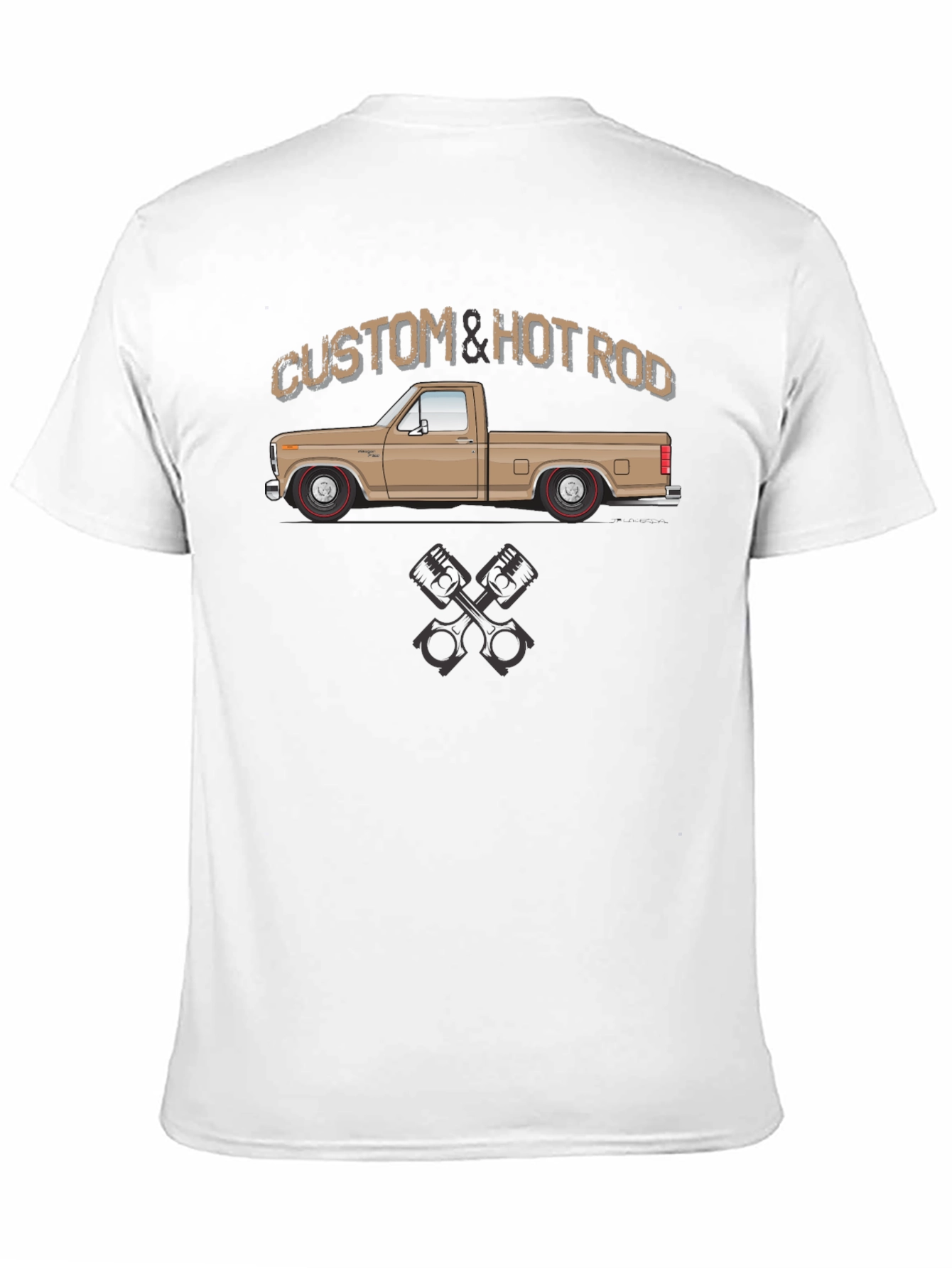 Custom & Hot Rod Truck Black T-Shirt