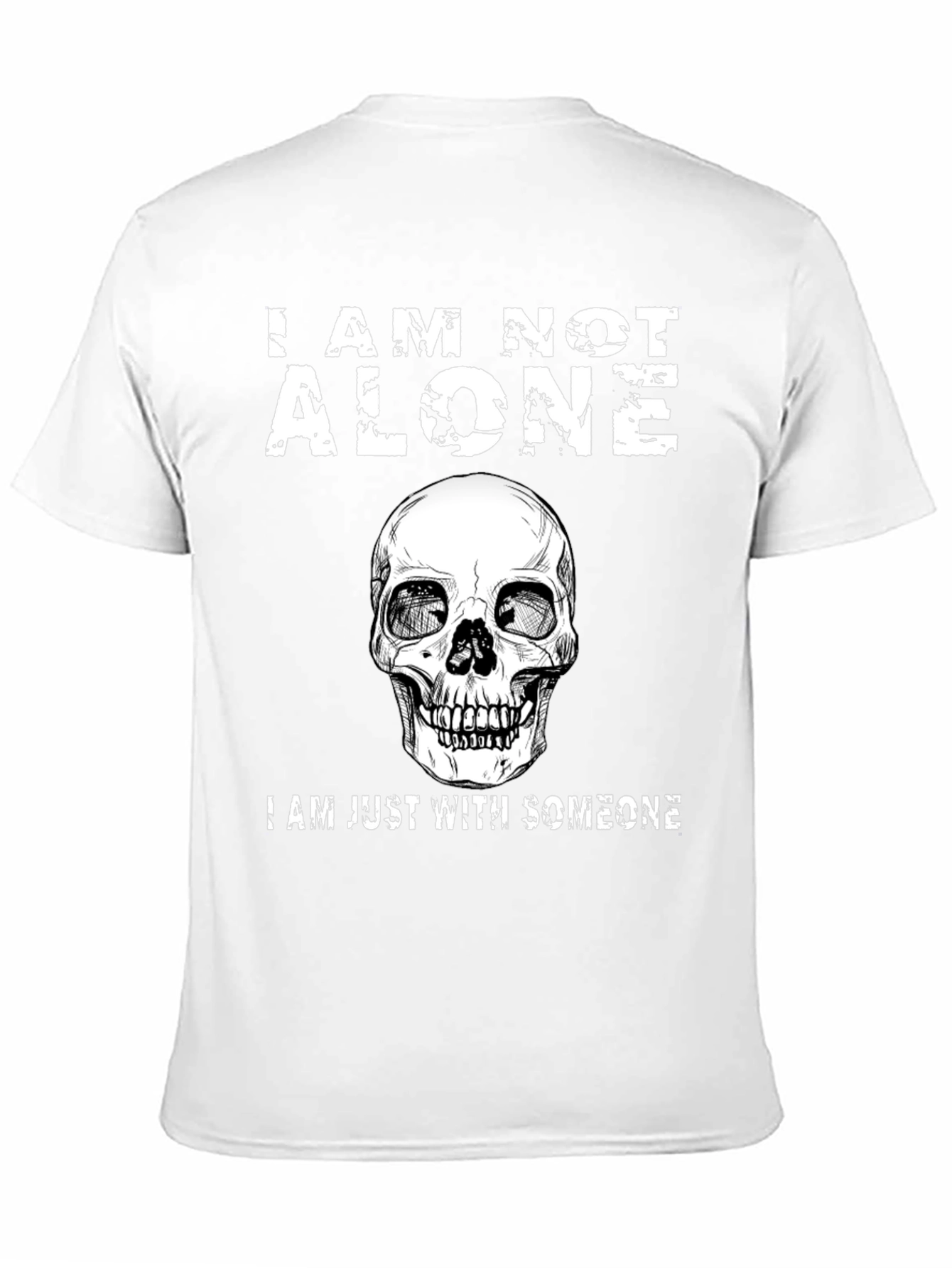 I Am Not Alone Skull Graphic T-Shirt