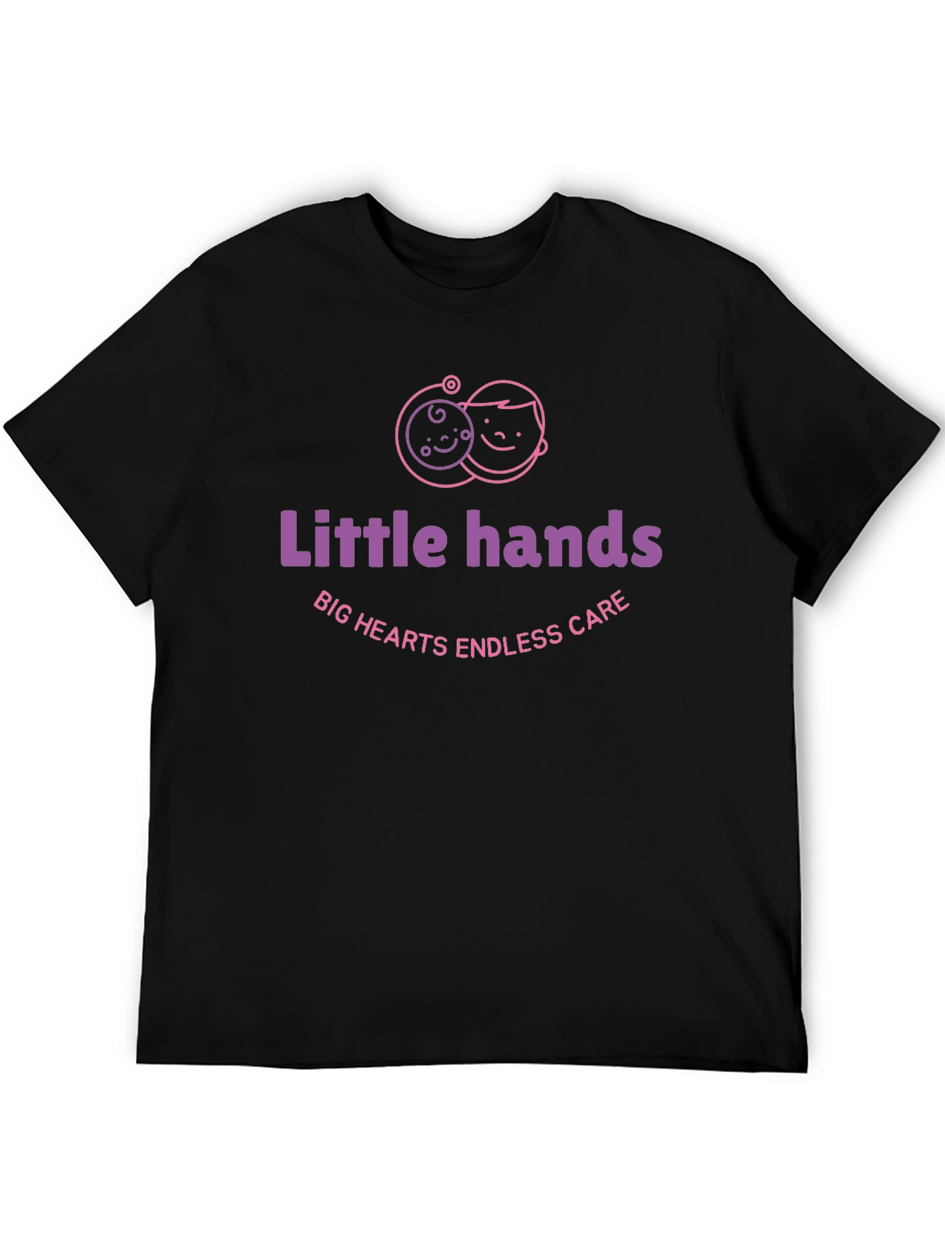 Little Hands Big Hearts Black T-Shirt
