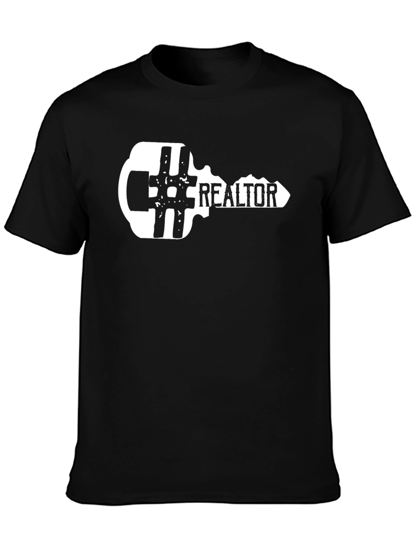 Realtor Key Graphic T-Shirt - Black